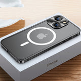 iPhone 14 Series Frosted Glass Magsafe Edition Magnetic Bumper Case