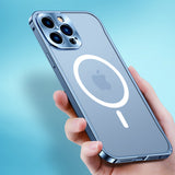 iPhone 14 Series Frosted Glass Magsafe Edition Magnetic Bumper Case