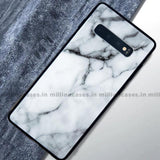 Galaxy S10 Plus Canvas Marble Texture Dazzle Gloss Case