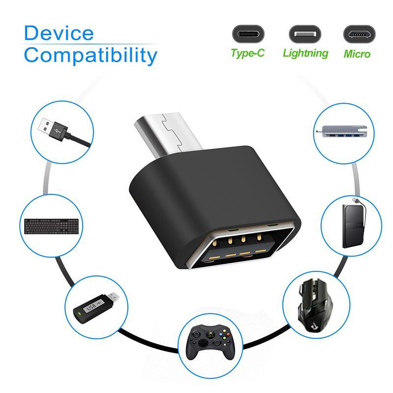 Micro USB On-The-Go OTG Adapter