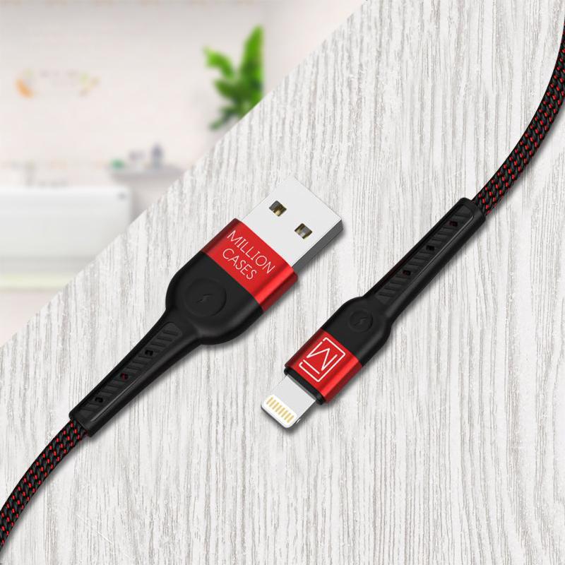 Million Cases Tough Braided Fast Charging Lightning Cable