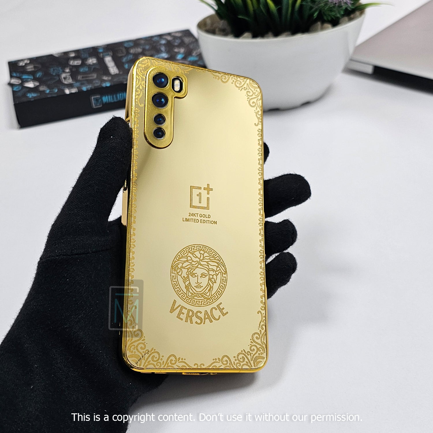 Crafted Gold Luxurious Camera Protective Case - OnePlus