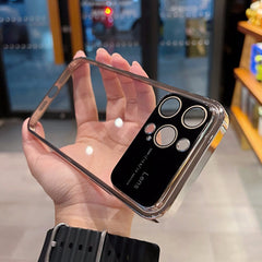 Luxury Plating Transparent Window Lens Case - iPhone