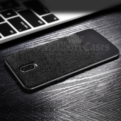 OnePlus 6T Two-tone Leather Textured Matte Case