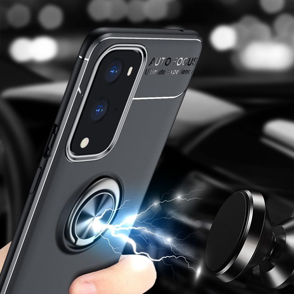 OnePlus 9 Pro Metallic Finger Ring Holder Matte Case