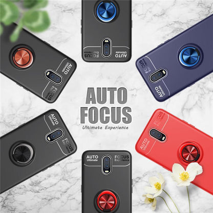 OnePlus 6T Metallic Ring Holder Matte Case