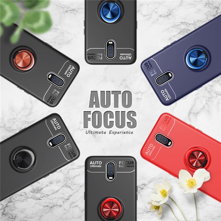 OnePlus 7 Metallic Finger Ring Holder Matte Case