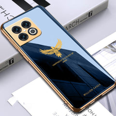 OnePlus 10T Eagle Pattern Electroplating Glass Case