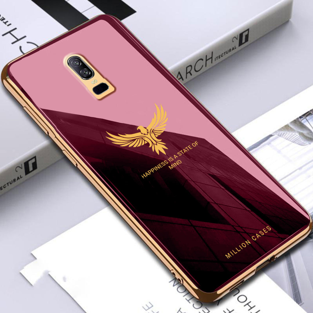 OnePlus 6 (2 in 1 Combo) Eagle Glass Case + Lens Guard