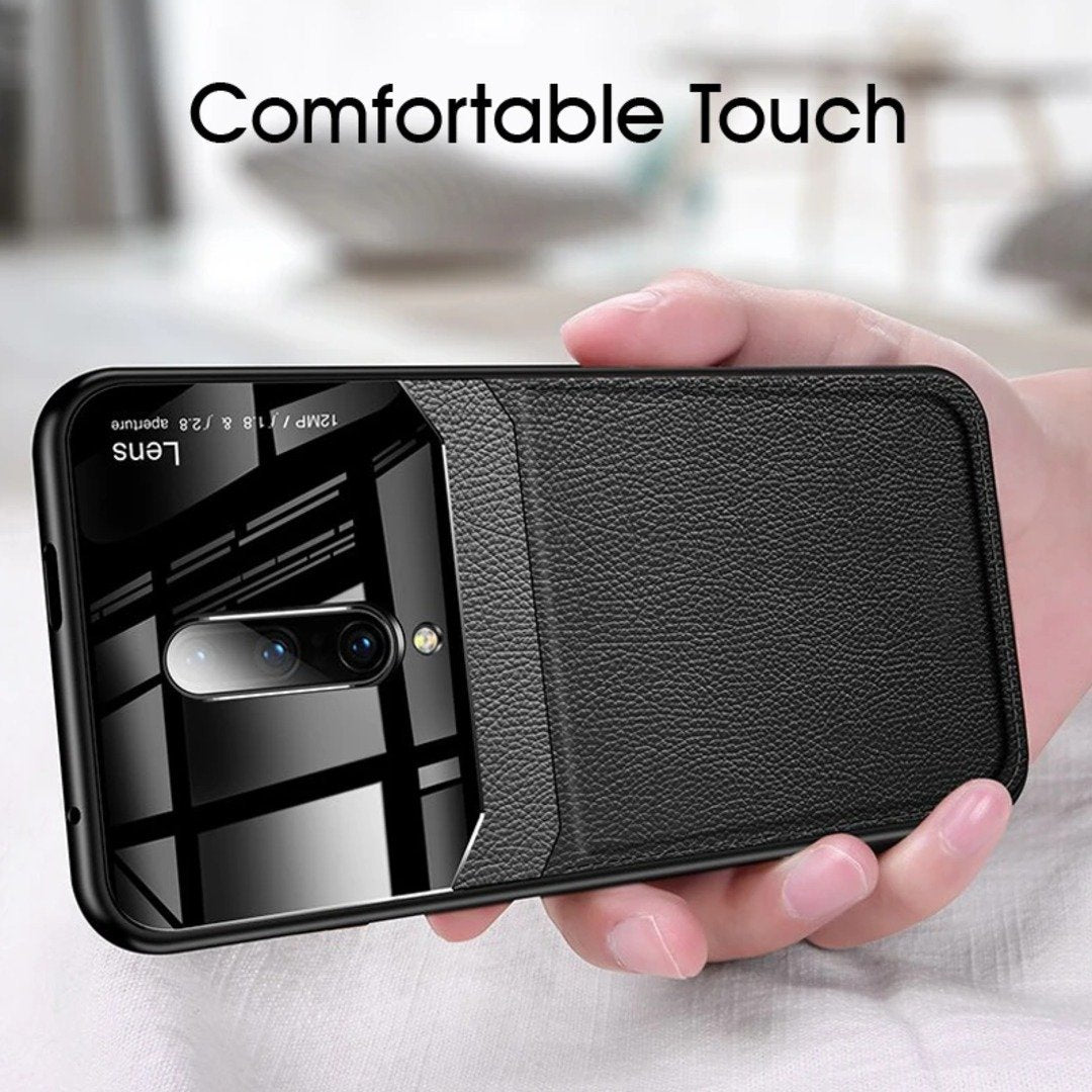 OnePlus 8 Sleek Slim Leather Glass Case