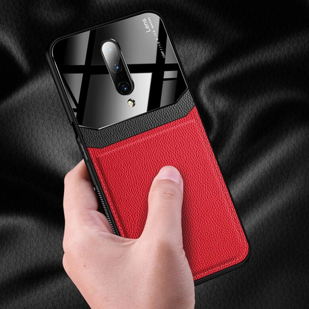 OnePlus 8 Sleek Slim Leather Glass Case