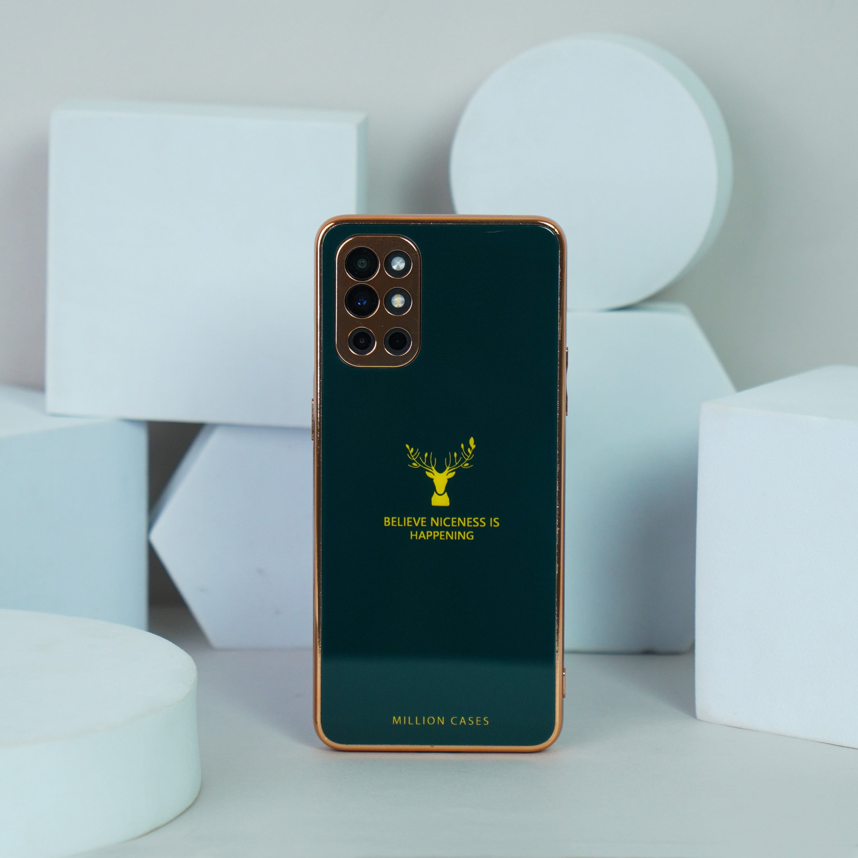 OnePlus 8T  Electroplating Reindeer Pattern Glass Case