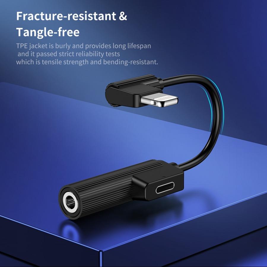 Rock ® 2 in 1 Type C Metal Charger and Audio Adapter