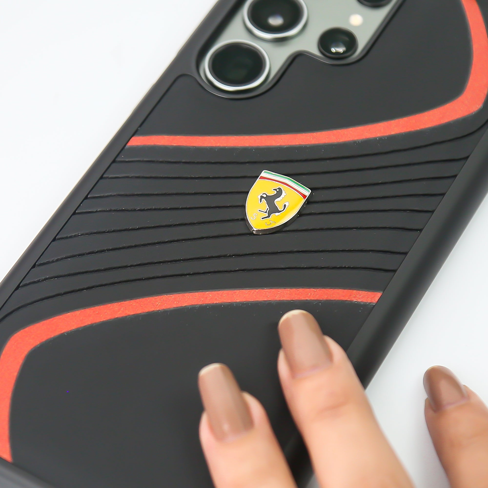 Ferrari® Galaxy Z Series Luxurious Quilted Supercar Case