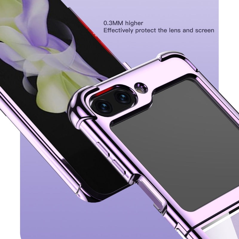 Galaxy Z Flip5 Elegant Plating Shockproof Frame Case