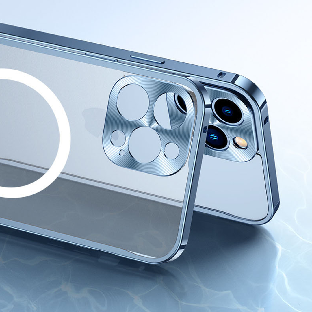 iPhone Series - Frosted Glass Magsafe Edition Magnetic Bumper Case