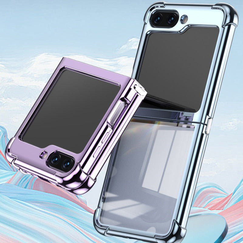 Galaxy Z Flip5 Elegant Plating Shockproof Frame Case