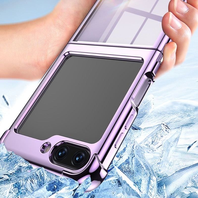 Galaxy Z Flip5 Elegant Plating Shockproof Frame Case