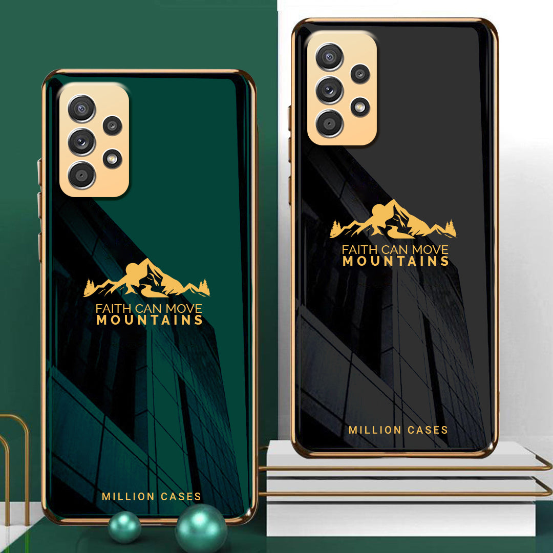 Galaxy A52 Sierra Pattern Electroplating Glass Case