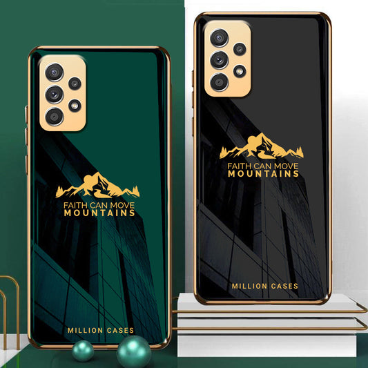 Galaxy A52 Sierra Pattern Electroplating Glass Case