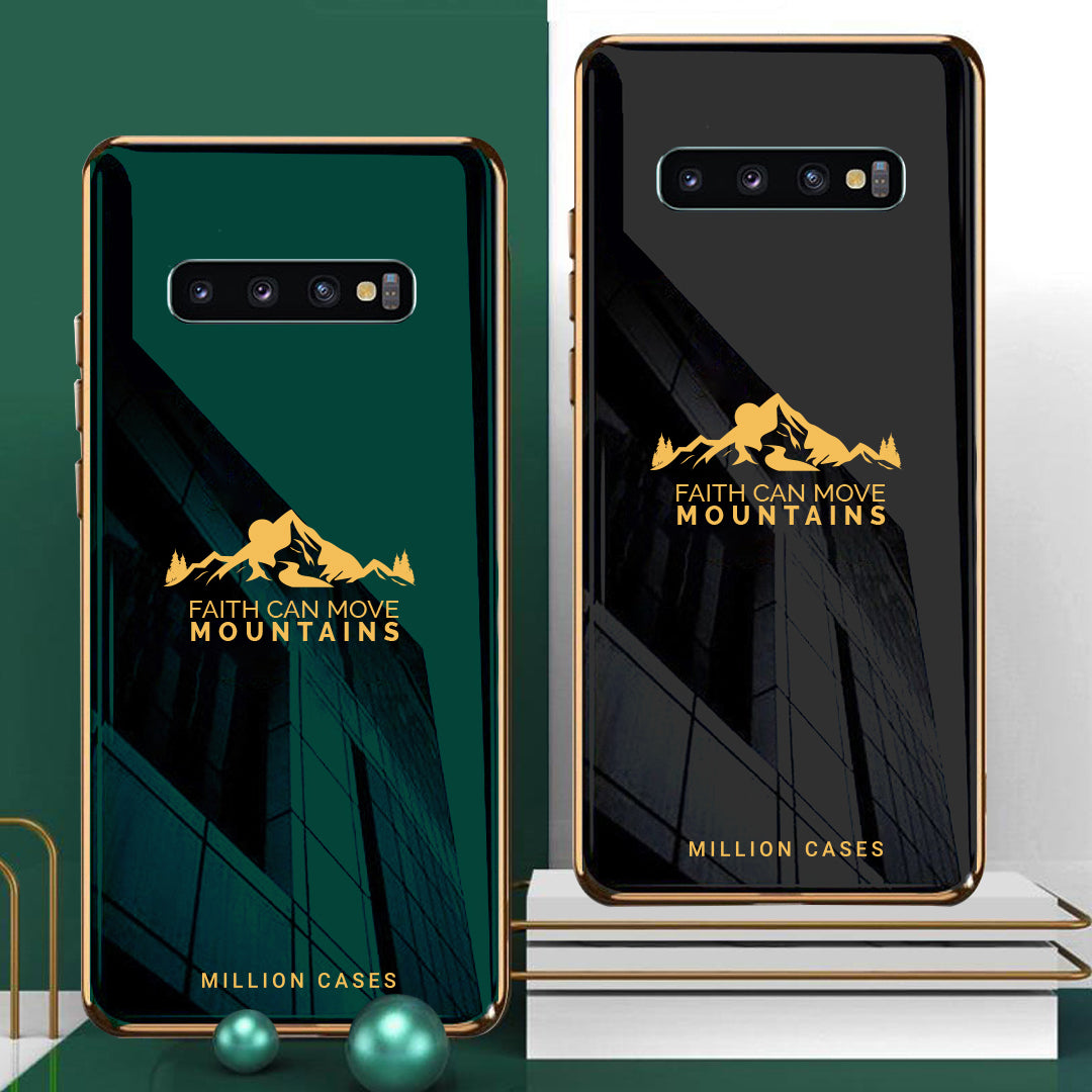 Galaxy S10 Plus Sierra Pattern Electroplating Glass Case