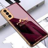 Galaxy S22 Sierra Pattern Electroplating Glass Case