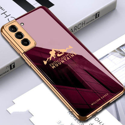 Galaxy S22 Sierra Pattern Electroplating Glass Case