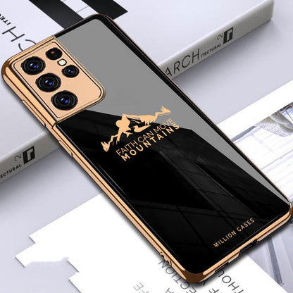 Galaxy S Series For Sierra Pattern Electroplating Glass Case