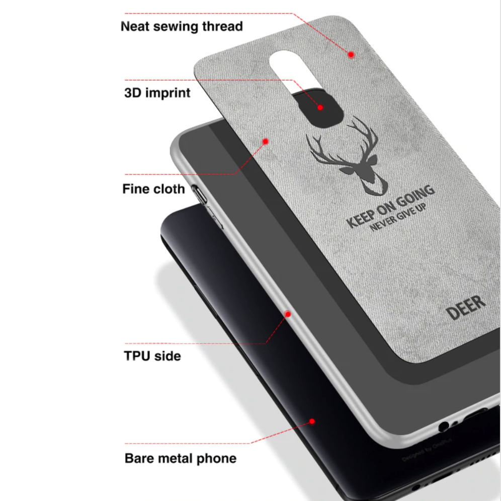 OnePlus 6 Deer Pattern Inspirational Soft Case