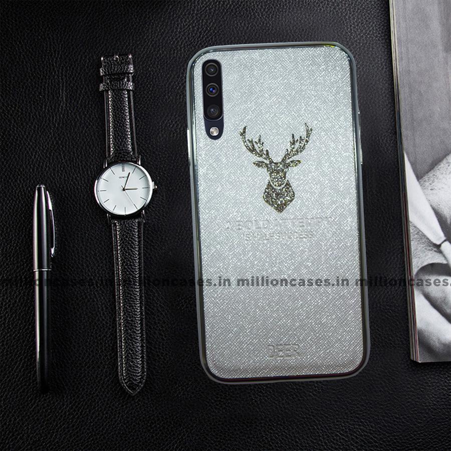 Galaxy A50 Sparkling Deer Pattern Soft Edge Case