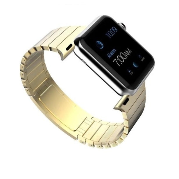 Stainless Steel Link Band for Apple Watch [42/44MM] - Gold - (WATCH NOT INCLUDED)