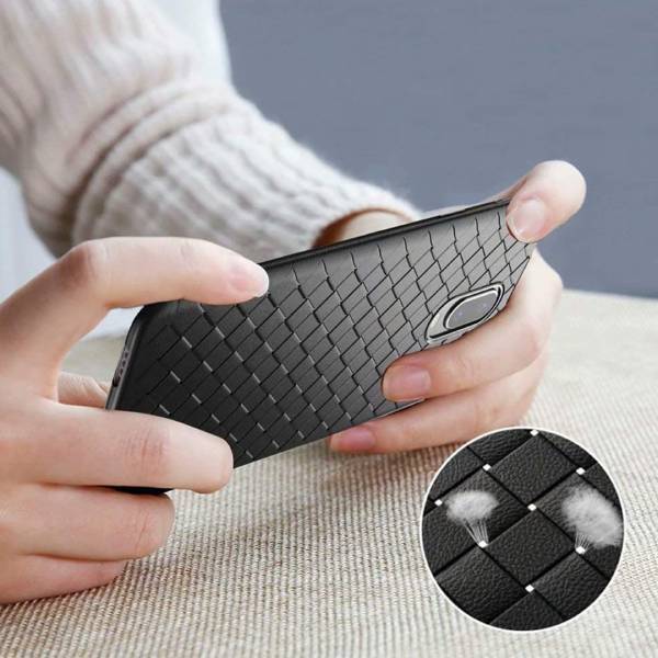 OnePlus 7 Ultra-thin Grid Weaving Case