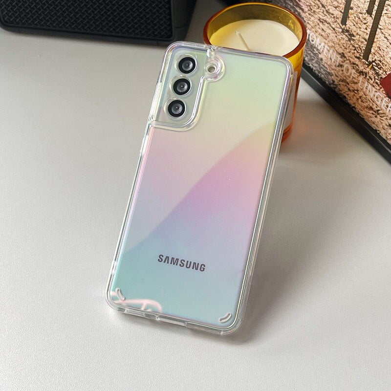 Galaxy S21 Gradient Aurora Clear Case