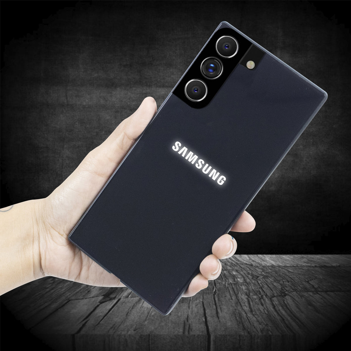 LED Logo Glass Back Case - Samsung