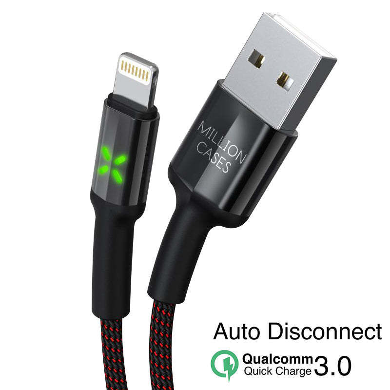 Million Cases Auto Disconnect Fast Charging Braided Cable