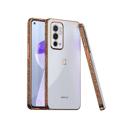 OnePlus Series Embossed TPU Gold Edge Design Case
