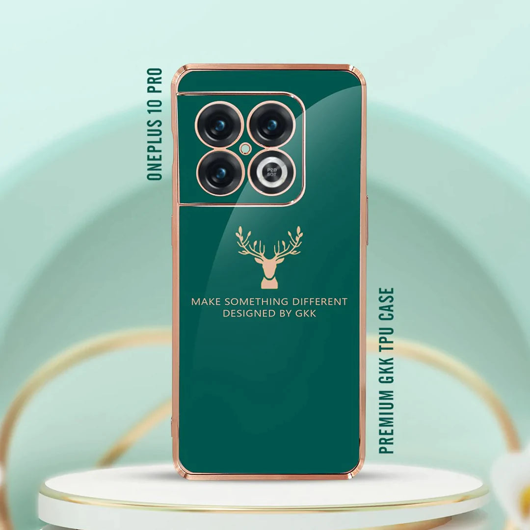 OnePlus 9 Pro Electroplating Reindeer Pattern Glass Case