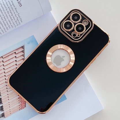 iPhone 12 Classic Plating Logo Cut Camera Protection Case