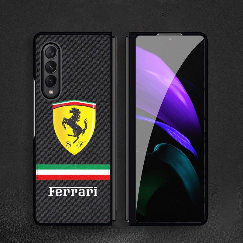 Galaxy Z Fold4 Luxurious Carbon Fiber Glass Case