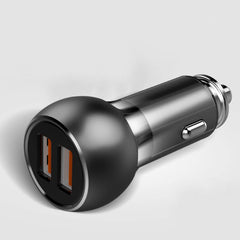 LDNIO ® Lightning Ring Dual Port Metal Car Charger