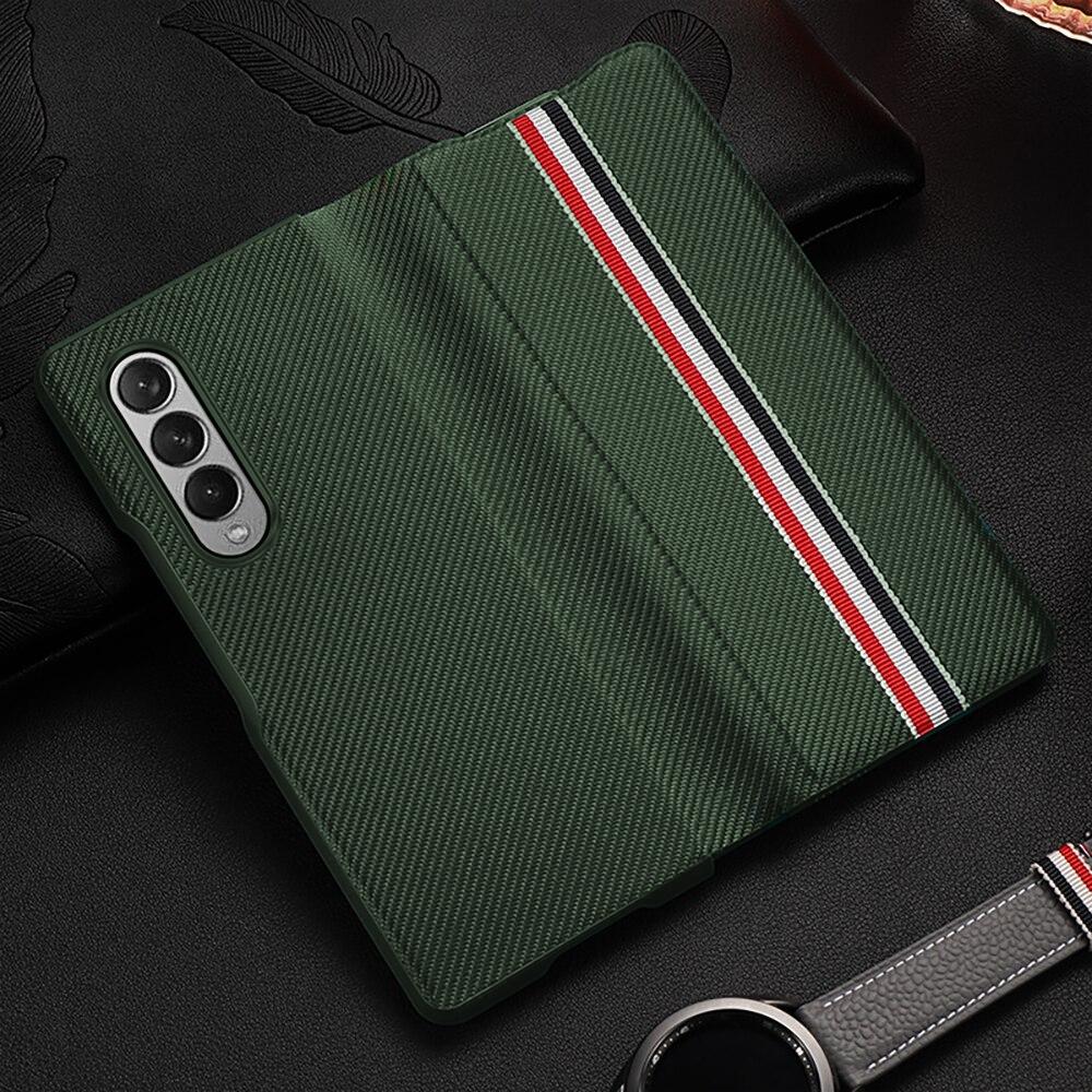 Galaxy Z Fold3 Luxury Leather Foldable Flip Case