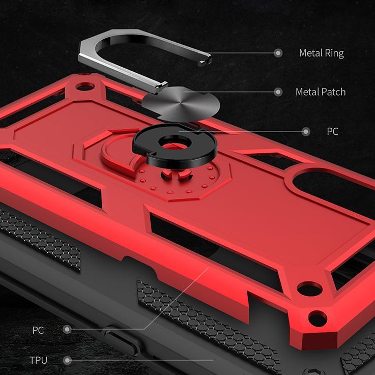 Galaxy A50 Armour Shield Ring Holder Back Case