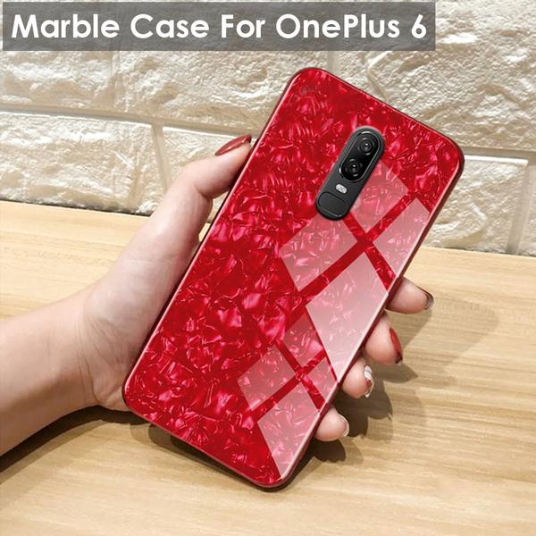 OnePlus 6 Dream Shell Series Textured Marble Case