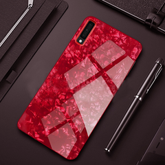 Galaxy A50 Dream Shell Series Textured Marble Case