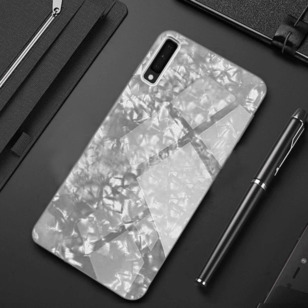 Galaxy A50s Dream Shell Series Textured Marble Case