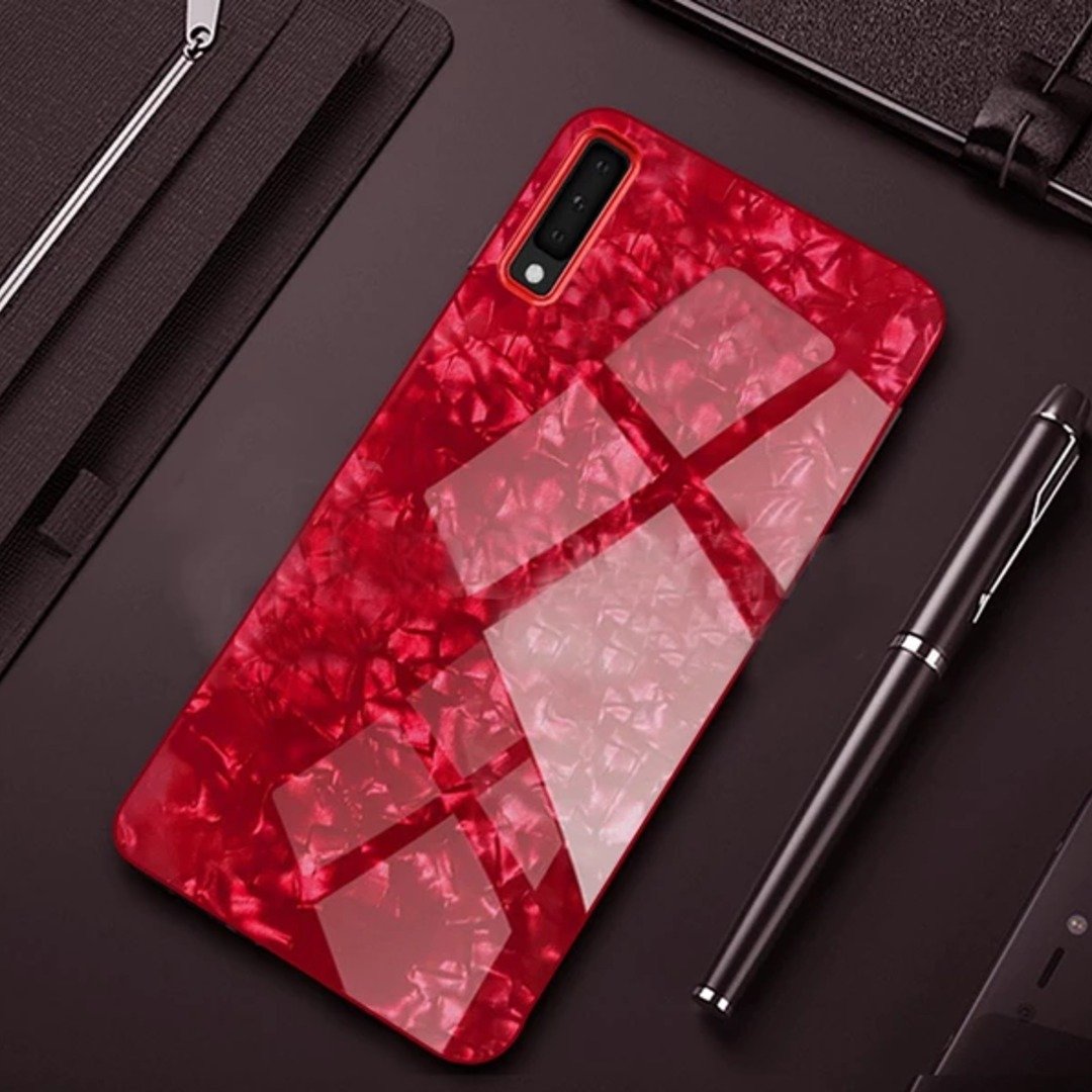 Galaxy A50s Dream Shell Series Textured Marble Case