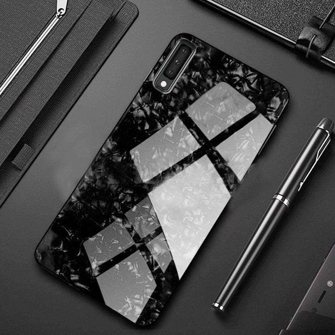 Galaxy A50s Dream Shell Series Textured Marble Case