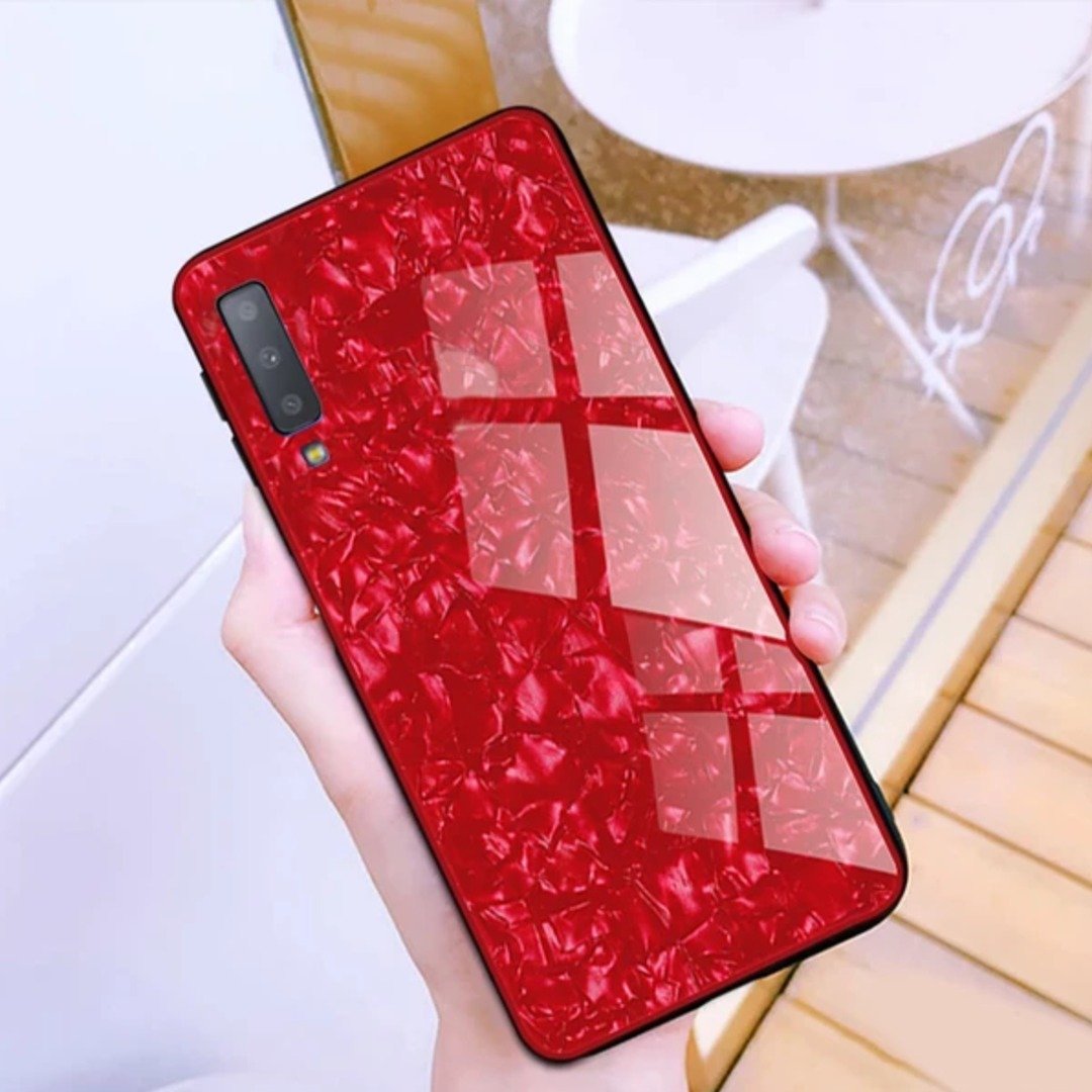 Galaxy A50s Dream Shell Series Textured Marble Case