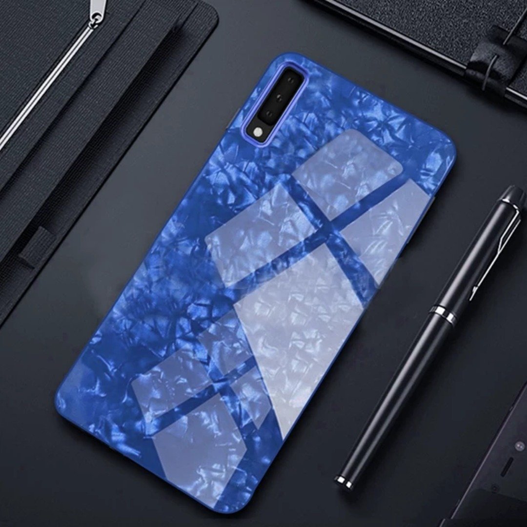 Galaxy A50s Dream Shell Series Textured Marble Case