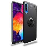 Galaxy A50s Metallic Finger Ring Holder Matte Case